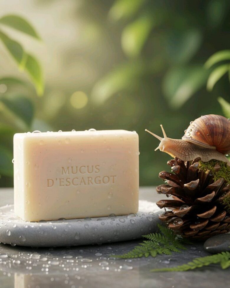 Sraigių gleivių muilas su taukmedžio sviestu