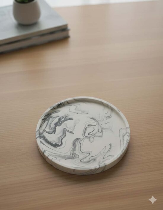 Sūkurio elegancija – Jesmonite padėkliukas