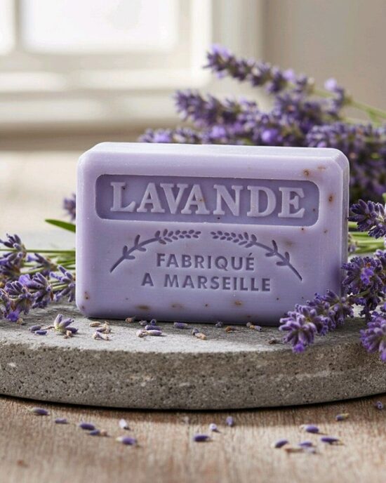 Kietas muilas su levanda ir taukmedžio sviestu