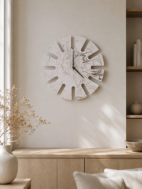 NOWA – 45 cm Jesmonito laikrodis su marmuro efektu